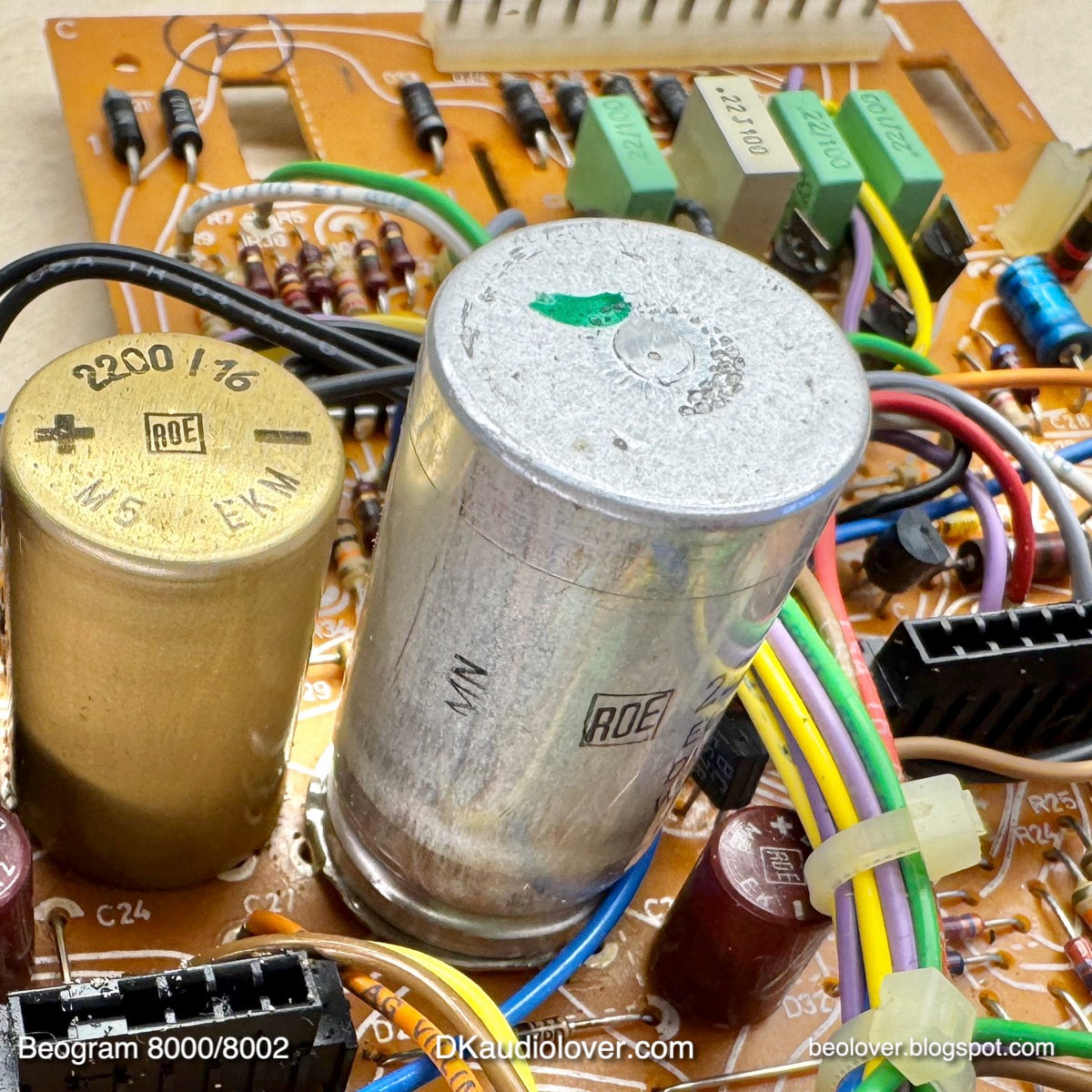 4-Pin 2200uF Reservoir Capacitor for Beogram 8000 and 8002