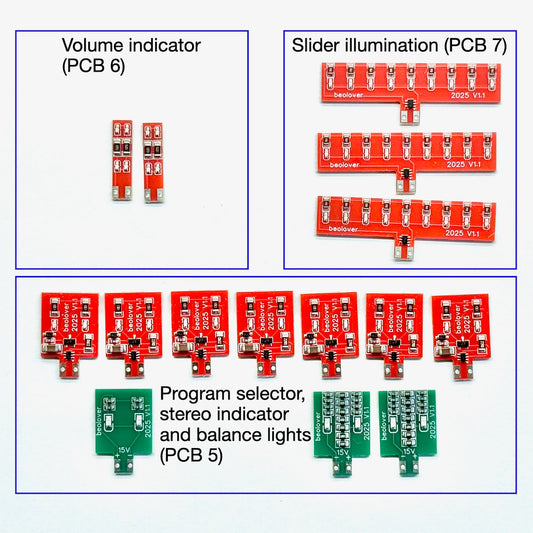 Set of LED Replacements for Beomaster 1900 and 2400 Indicator Light Bulbs