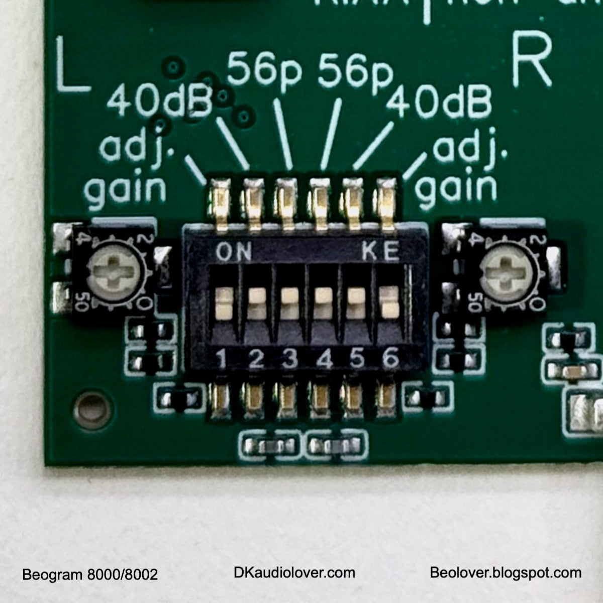 Internal RIAA Pre-Amplifier for Beogram 8000 and 8002