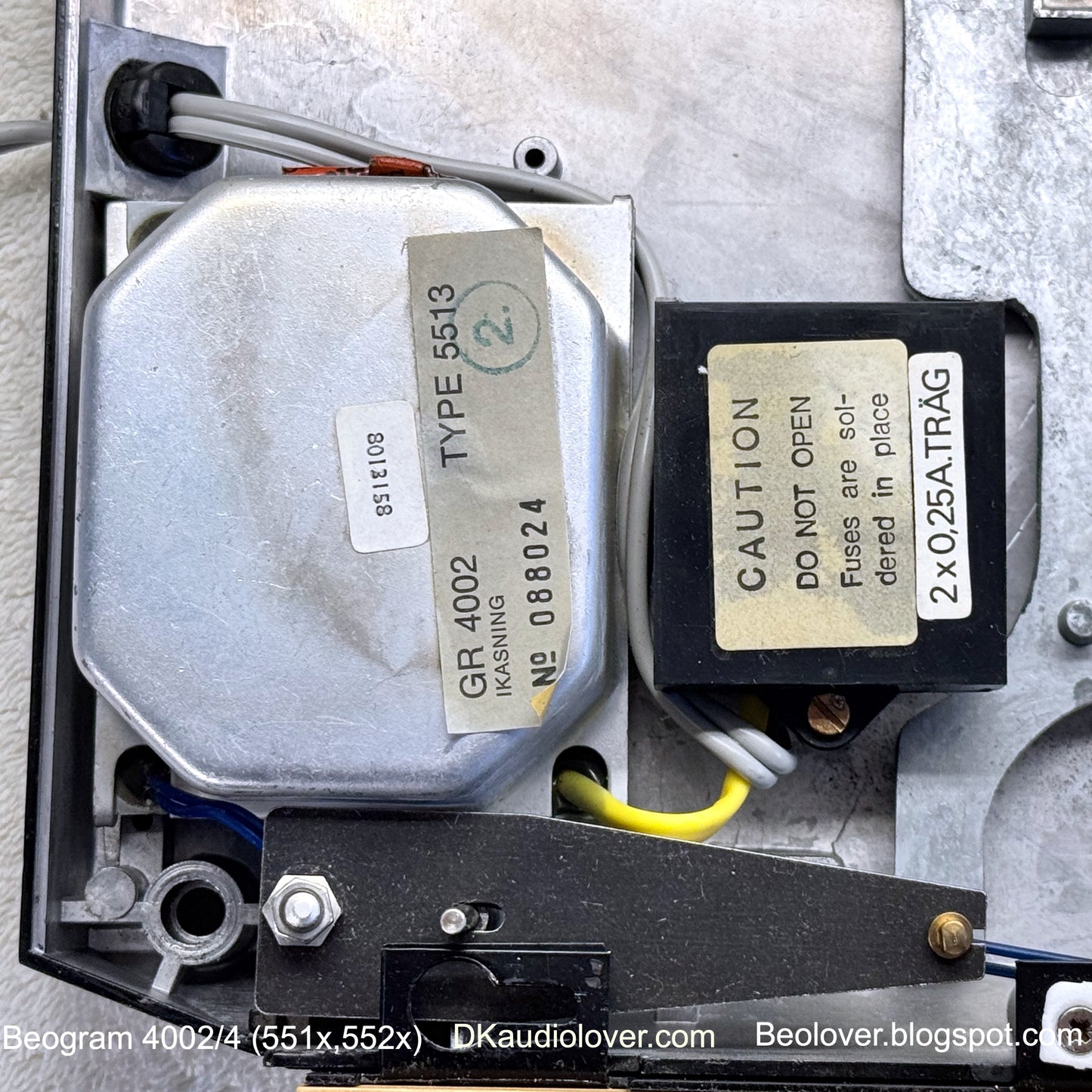 Transformer Replacement Kit for Beogram 4002 and 4004 (Types 551x/552x)