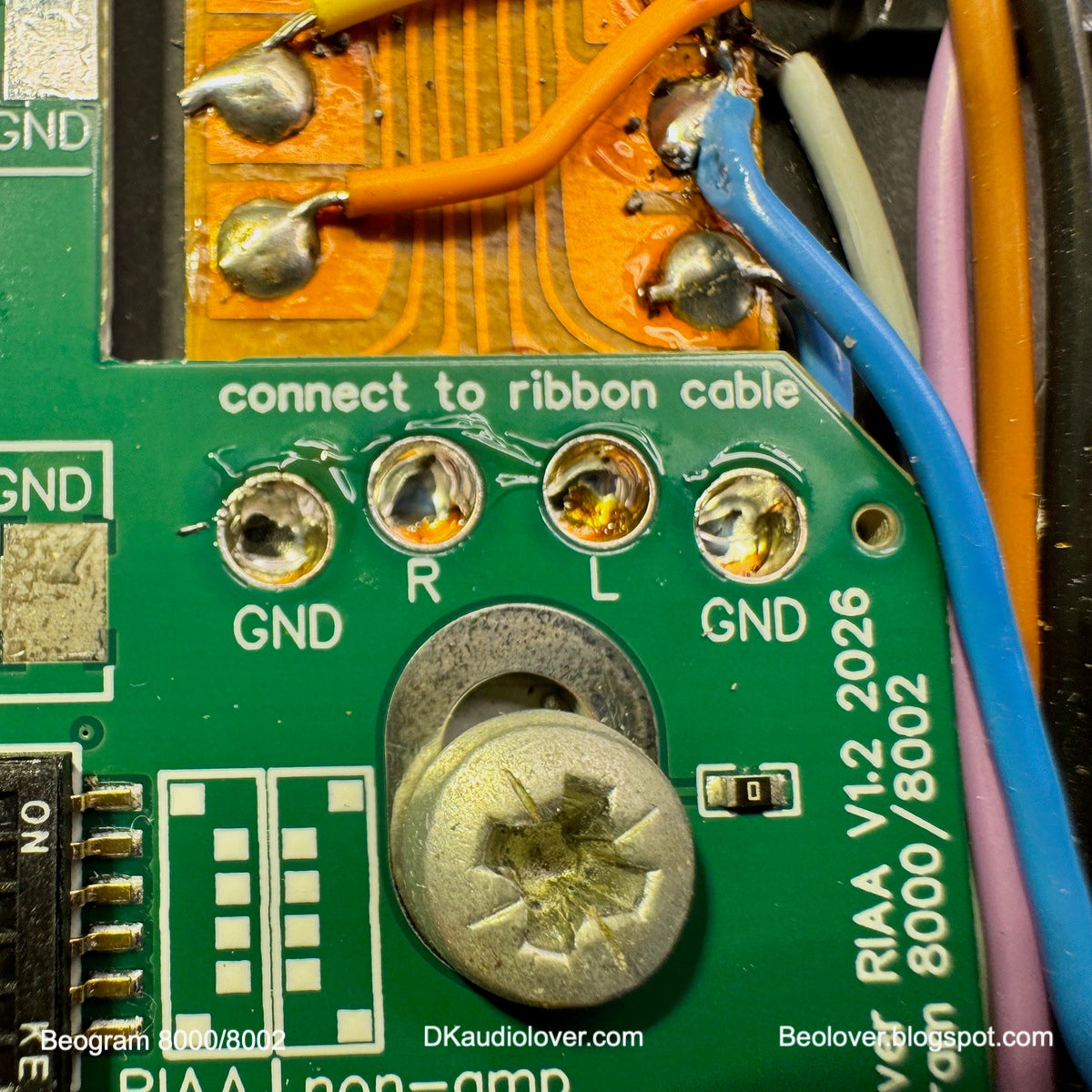Internal RIAA Pre-Amplifier for Beogram 8000 and 8002