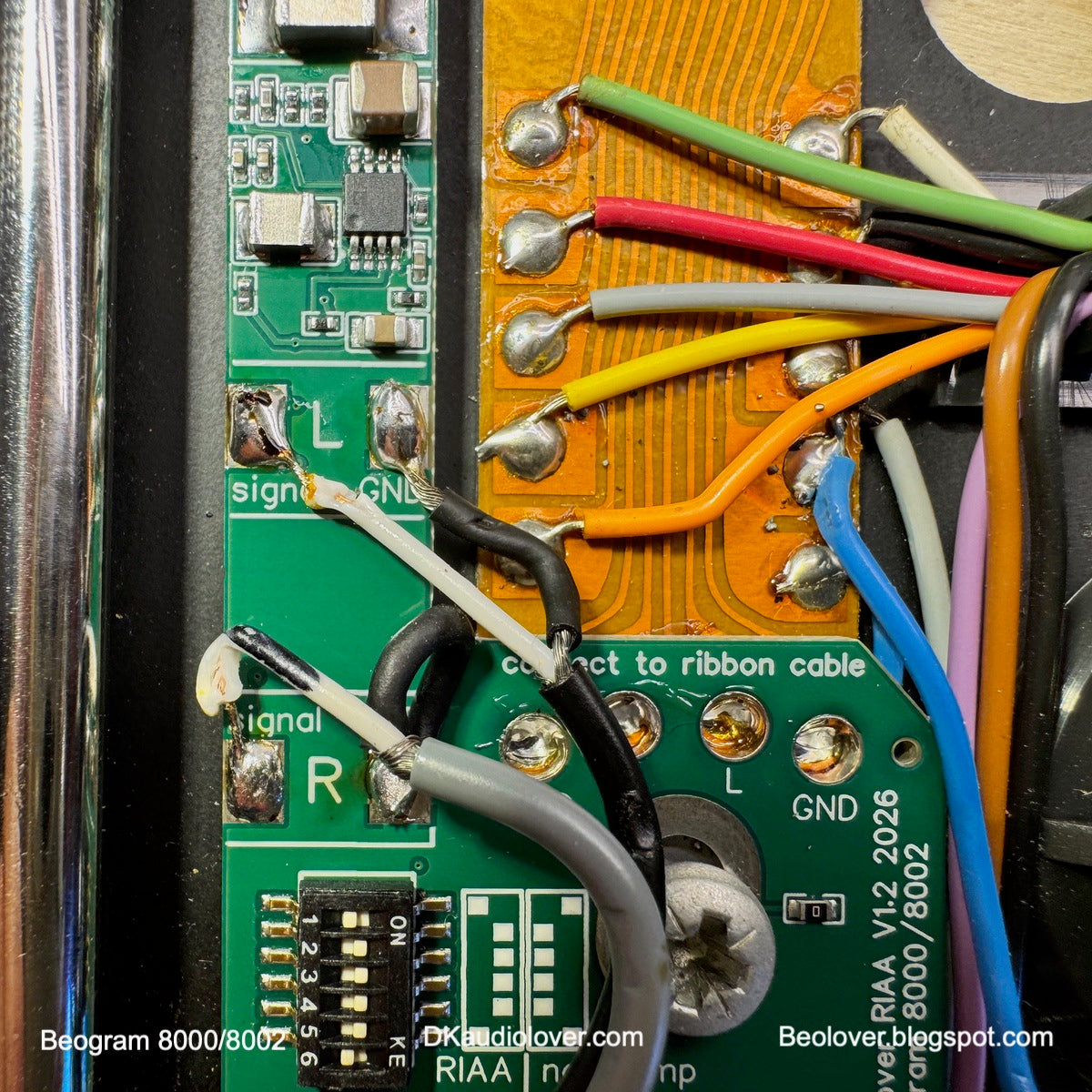 Internal RIAA Pre-Amplifier for Beogram 8000 and 8002