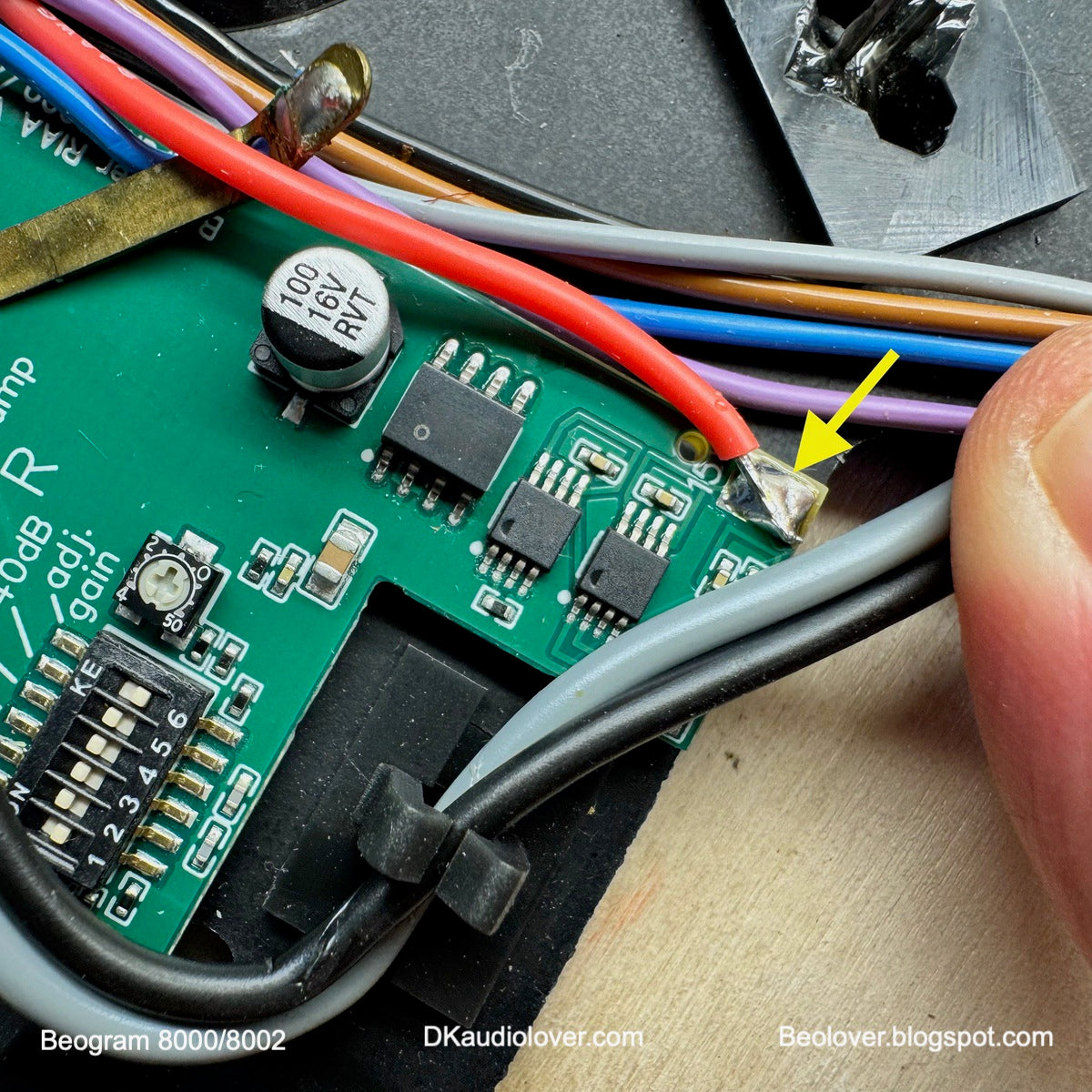 Internal RIAA Pre-Amplifier for Beogram 8000 and 8002