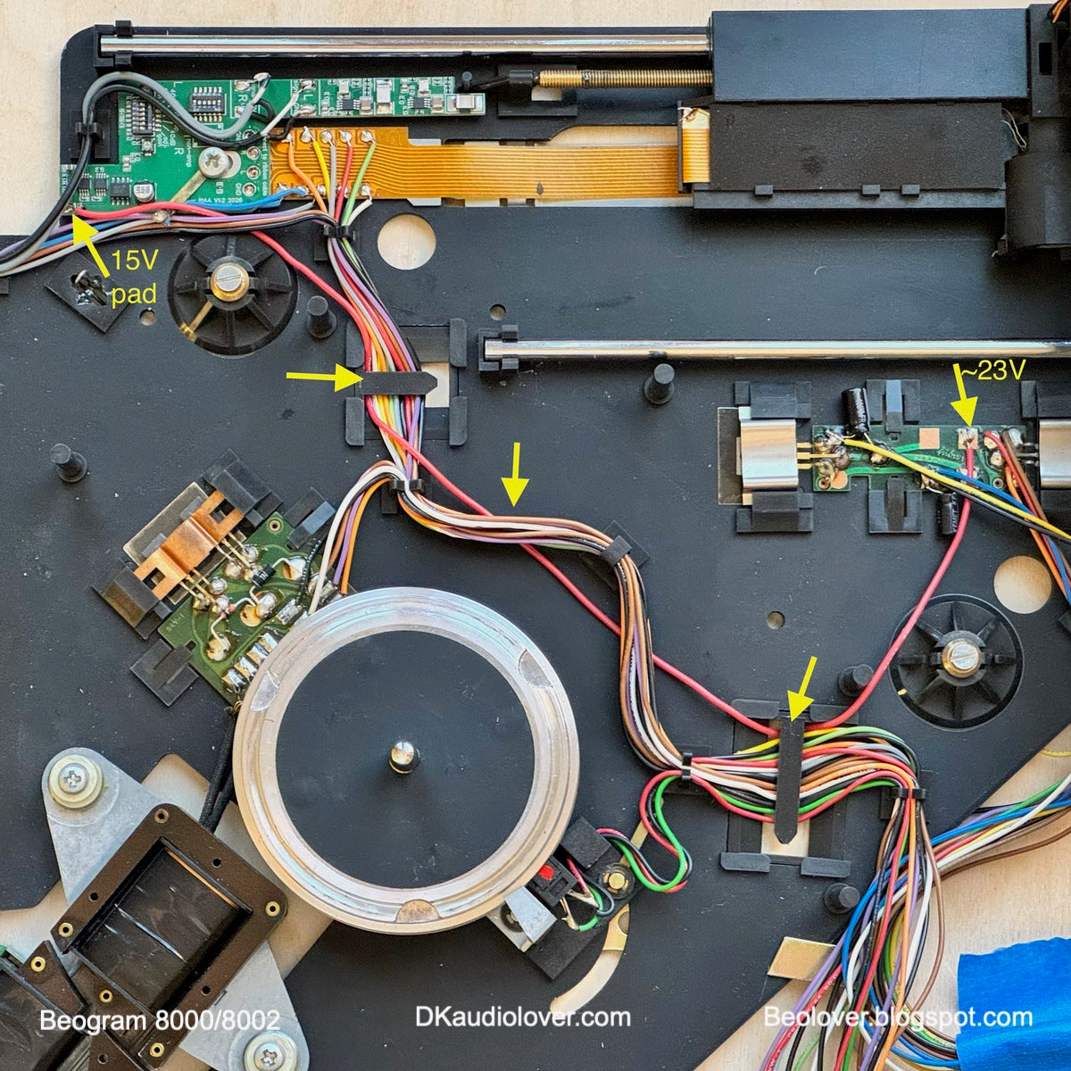 Internal RIAA Pre-Amplifier for Beogram 8000 and 8002